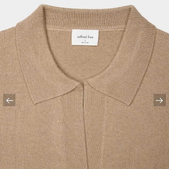Clara Merino Wool Polo Sweater NWOT - Never Worn - Picture 3 of 7